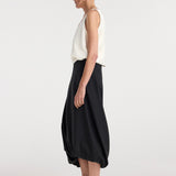ROHE - Satin scoop - neck top | ivory