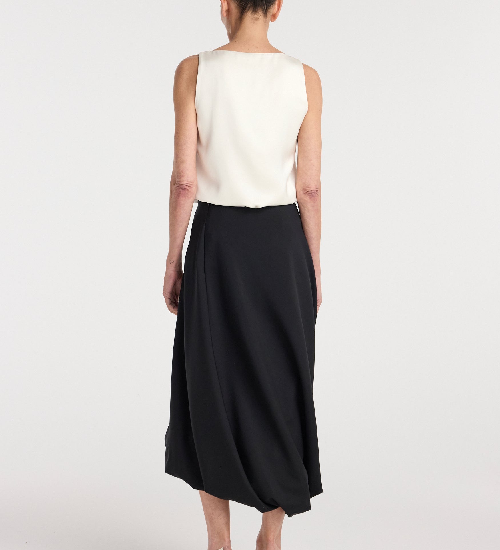 ROHE - Twisted skirt | black