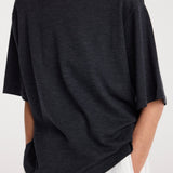 ROHE - Oversized merino t - shirt | anthracite melange