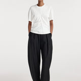 ROHE - Draped t - shirt | off white