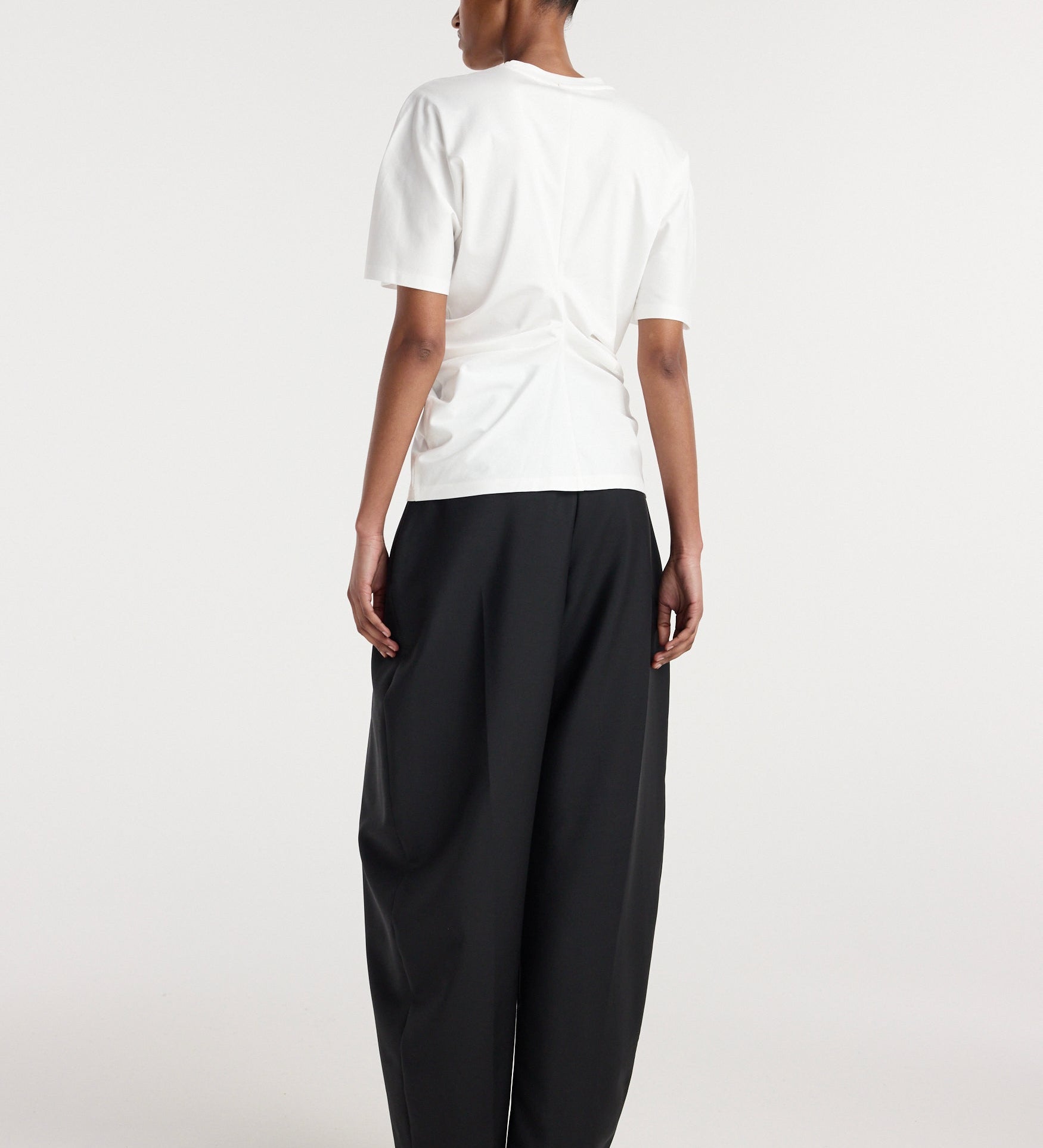 ROHE - Draped t - shirt | off white