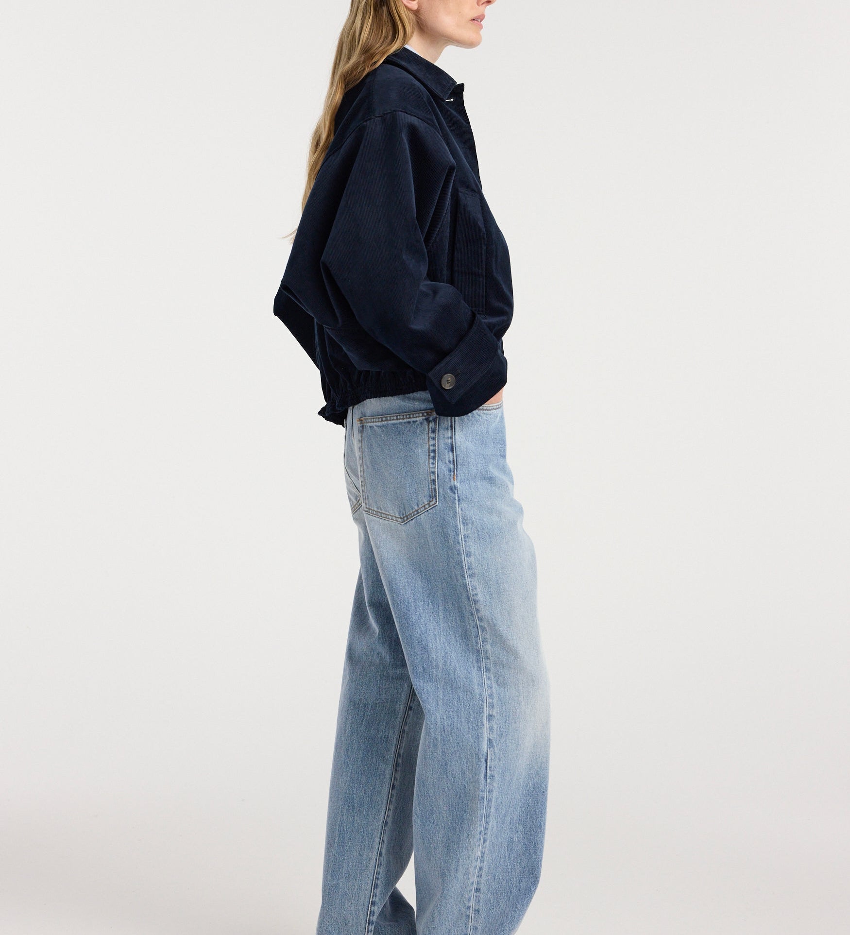 ROHE - Corduroy blouson jacket | night