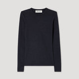 ROHE - Fine merino long sleeve | anthracite melange