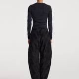 ROHE - Fine merino long sleeve | anthracite melange