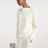 ROHE - Uneven collar polo | off white