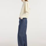 ROHE - Statement shoulder cropped turtleneck | cream