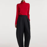 ROHE - Fine - knit wool cashmere turtleneck | red