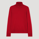 ROHE - Fine - knit wool cashmere turtleneck | red