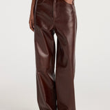 ROHE - Bruun - Signature baggy leather trousers | tobacco