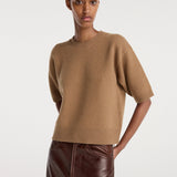 ROHE - Compact knitted top | camel