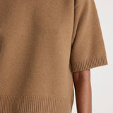 ROHE - Compact knitted top | camel