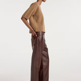 ROHE - Compact knitted top | camel