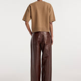 ROHE - Compact knitted top | camel