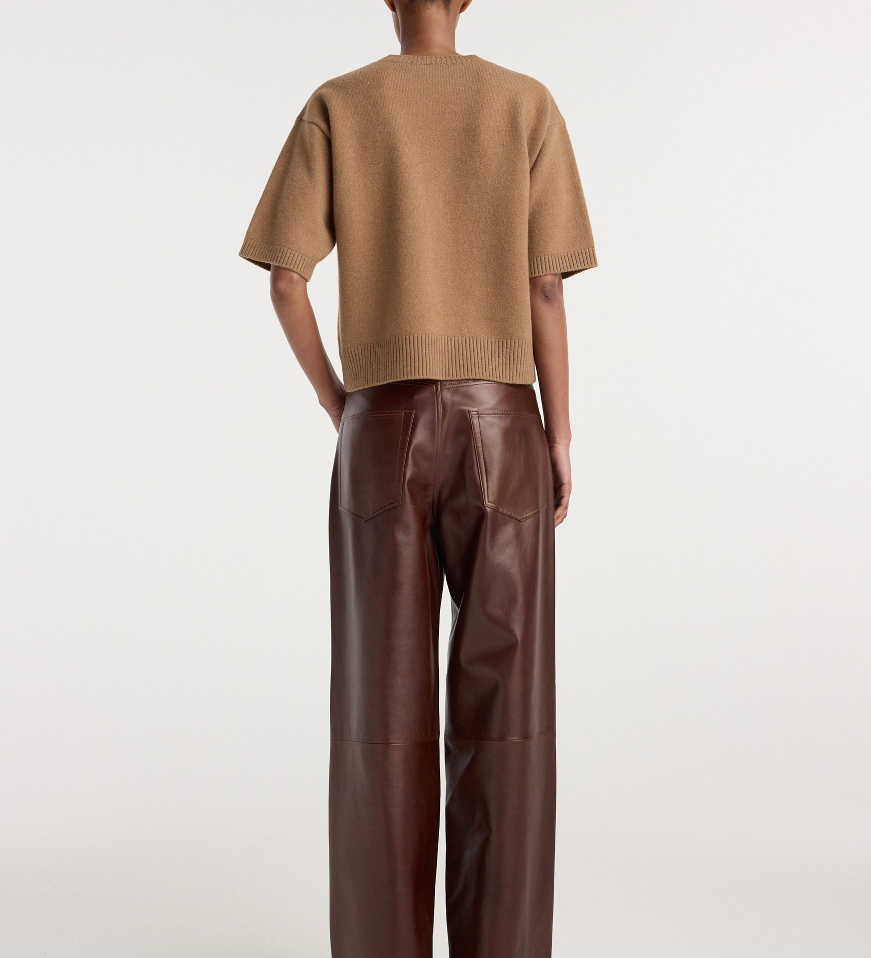 ROHE - Compact knitted top | camel
