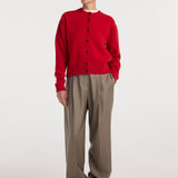 ROHE - Classic cardigan | red