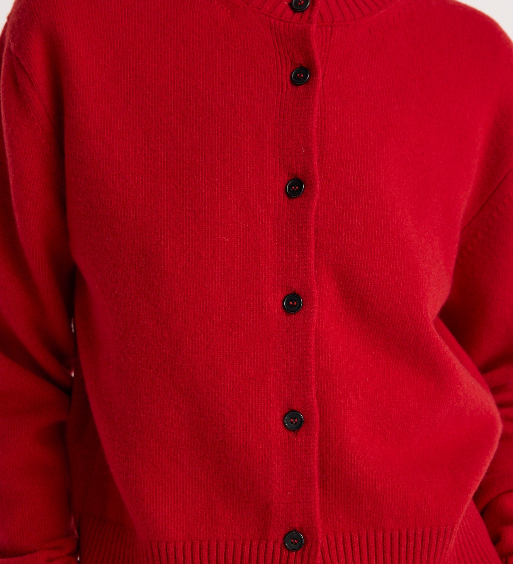 ROHE - Classic cardigan | red