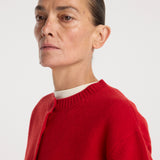 ROHE - Classic cardigan | red