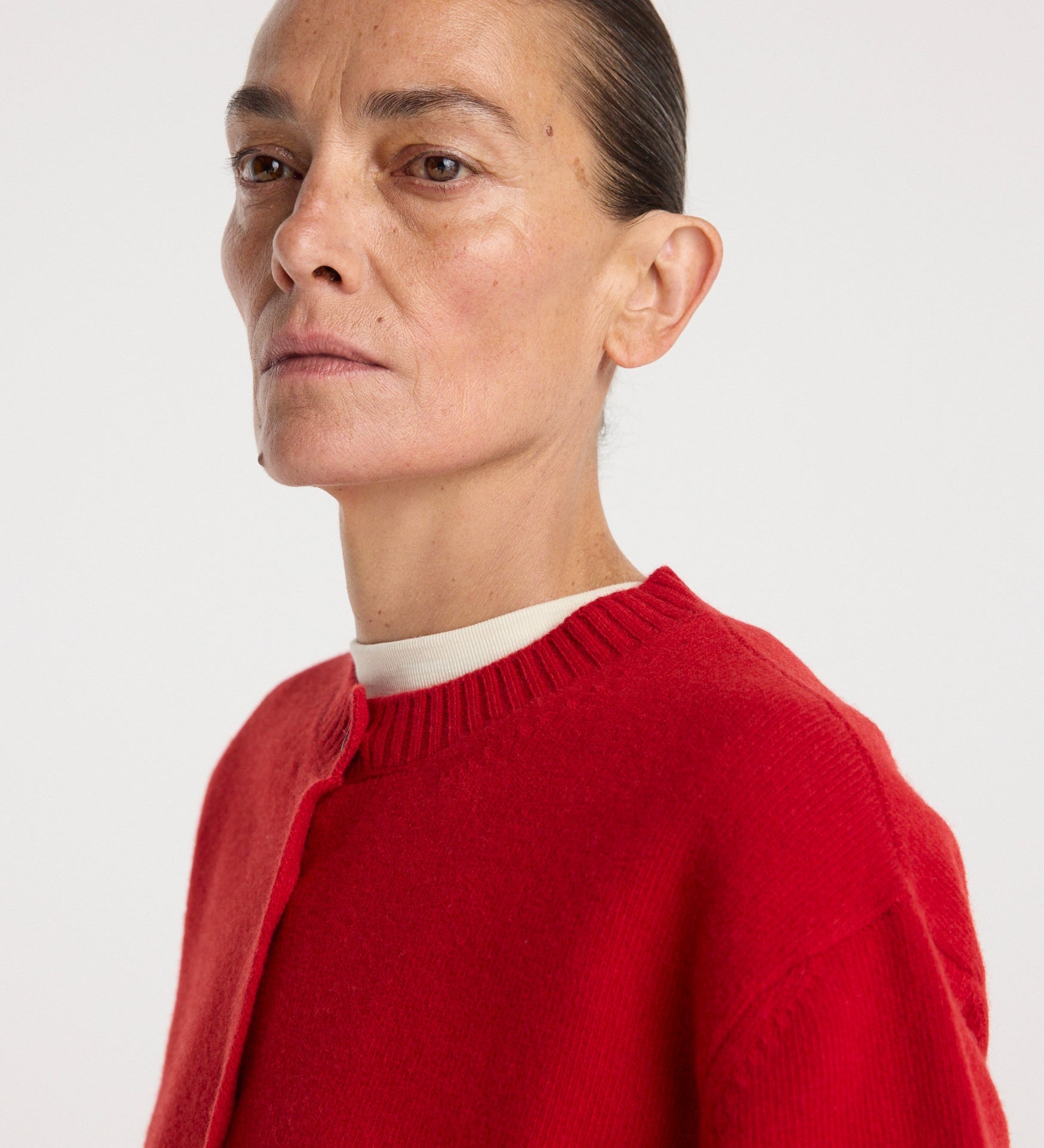ROHE - Classic cardigan | red
