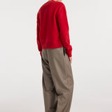 ROHE - Classic cardigan | red
