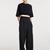 ROHE - Boxer detailed trousers | black