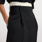 ROHE - Boxer detailed trousers | black