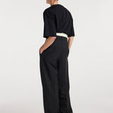 ROHE - Boxer detailed trousers | black