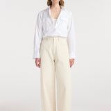 ROHE - Berber - Barrel leg denim | ecru