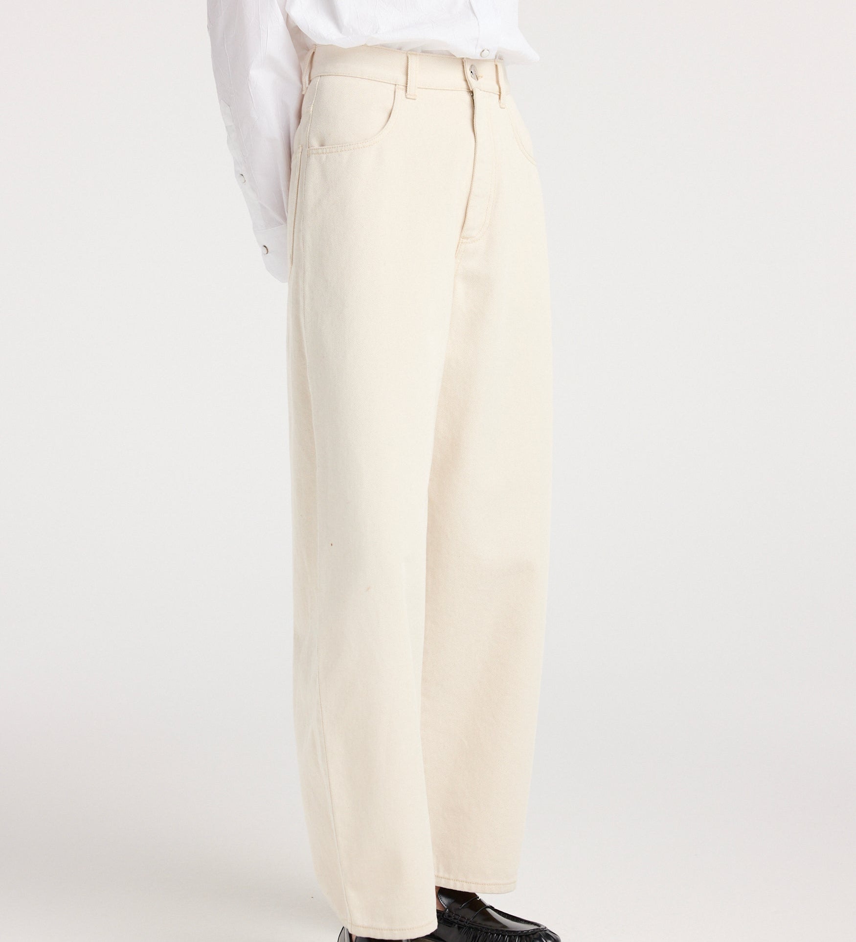 ROHE - Berber - Barrel leg denim | ecru