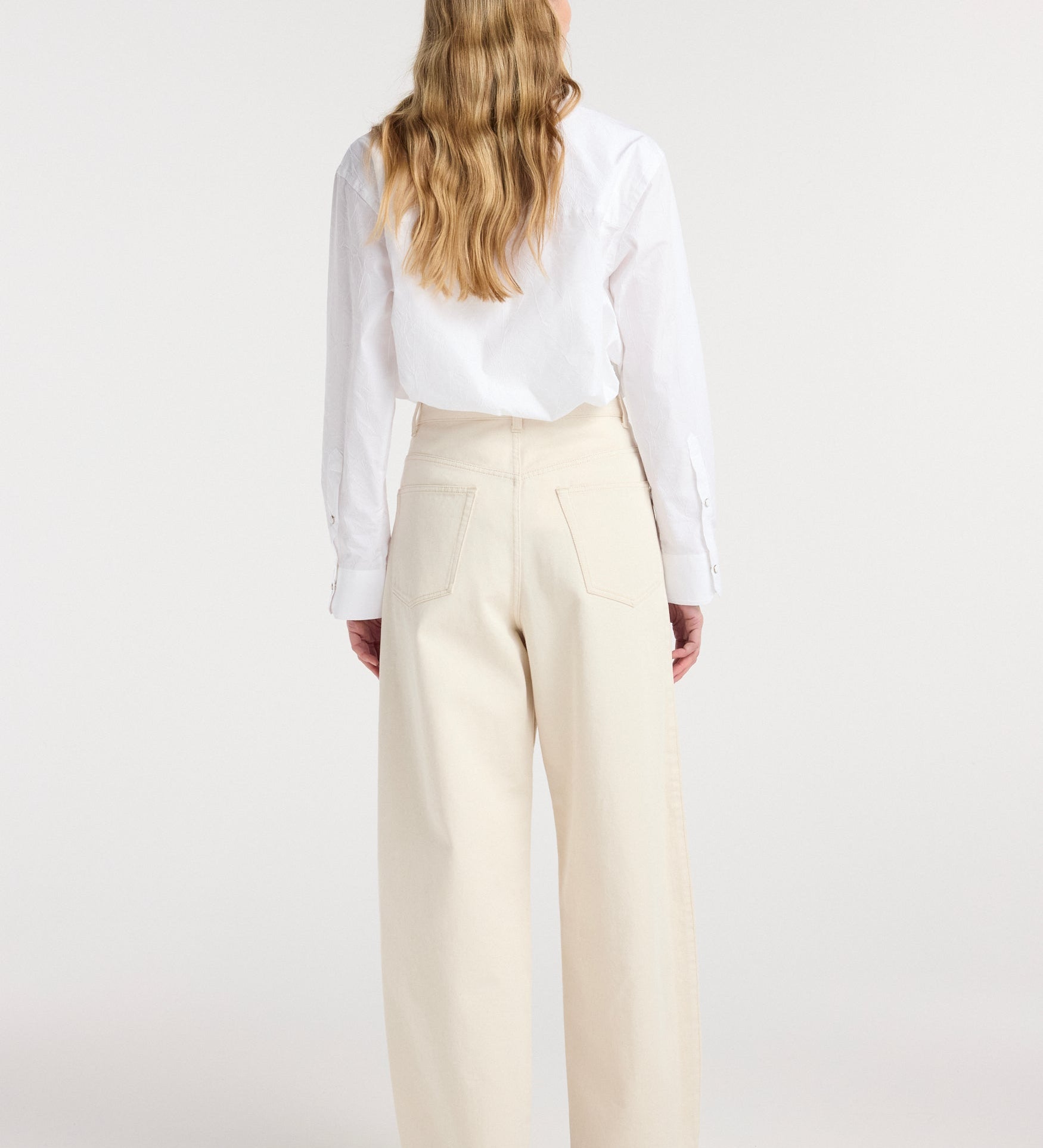 ROHE - Berber - Barrel leg denim | ecru