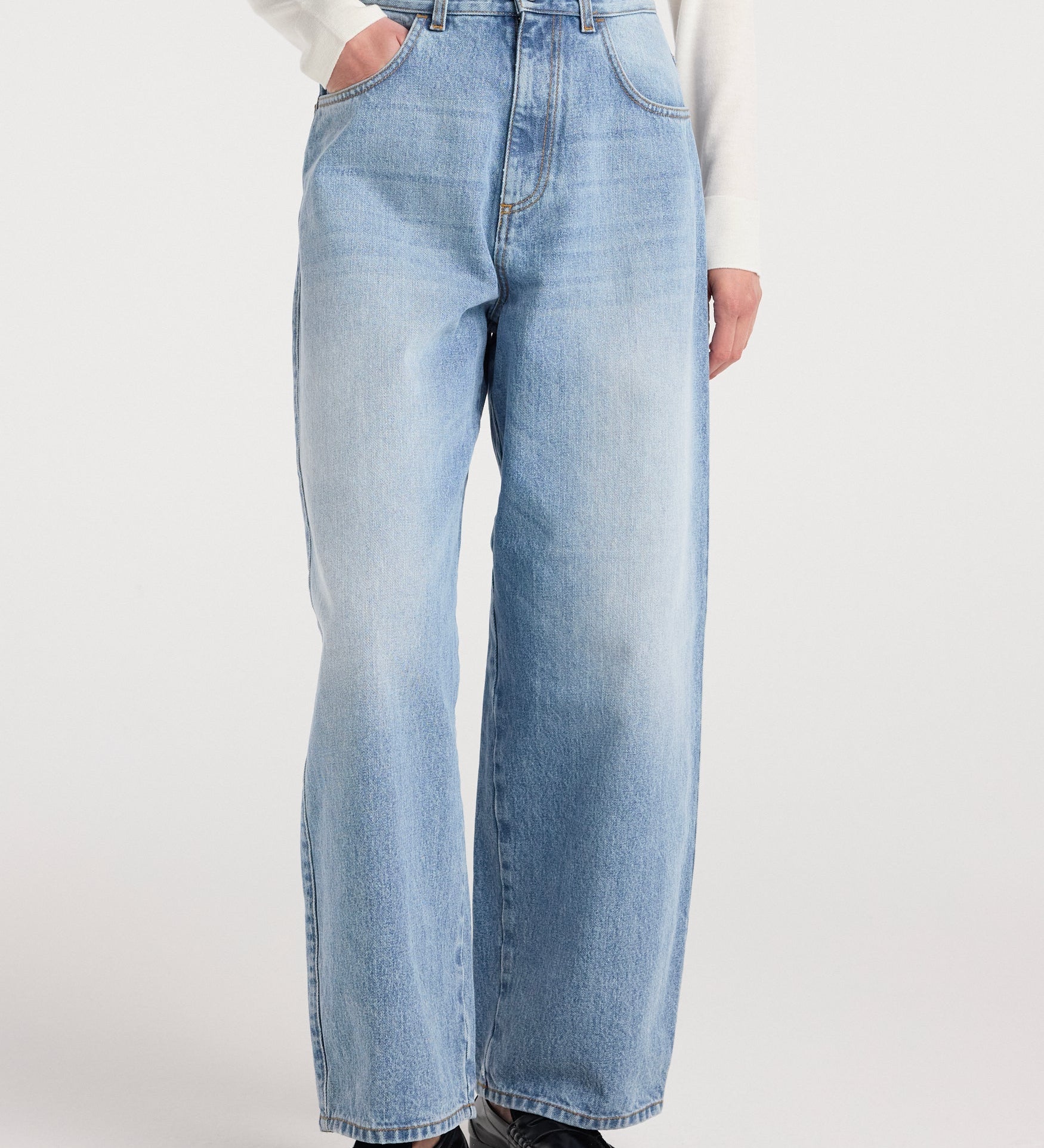 ROHE - Berber - Barrel leg denim | classic blue