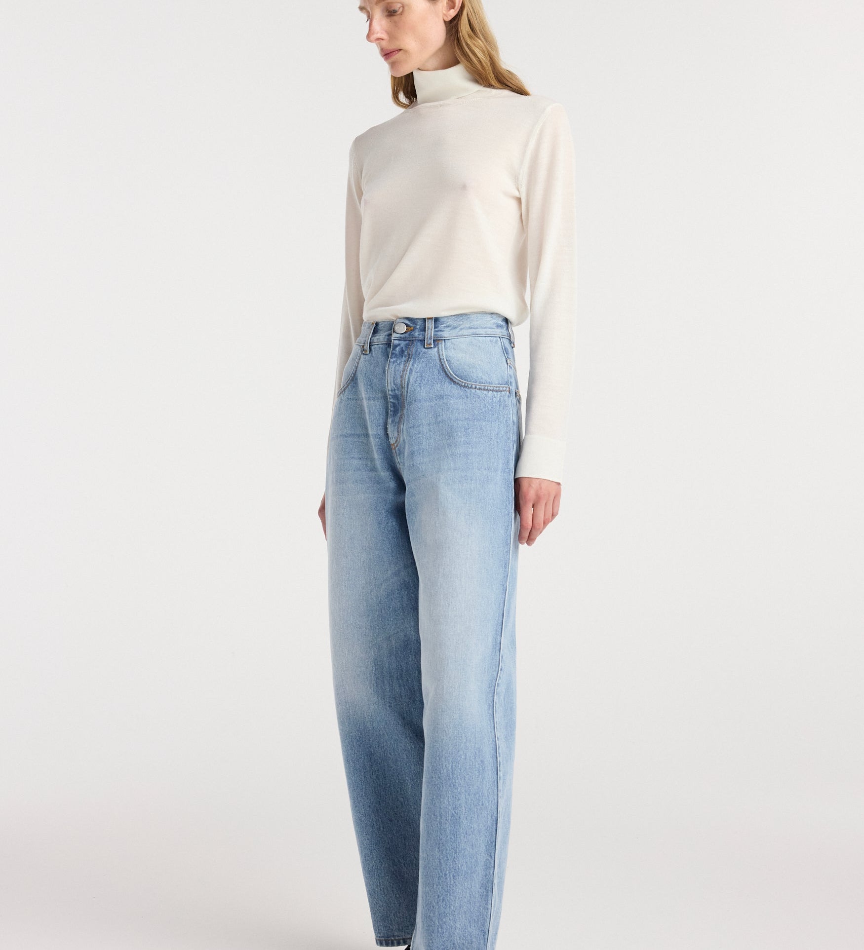 ROHE - Berber - Barrel leg denim | classic blue