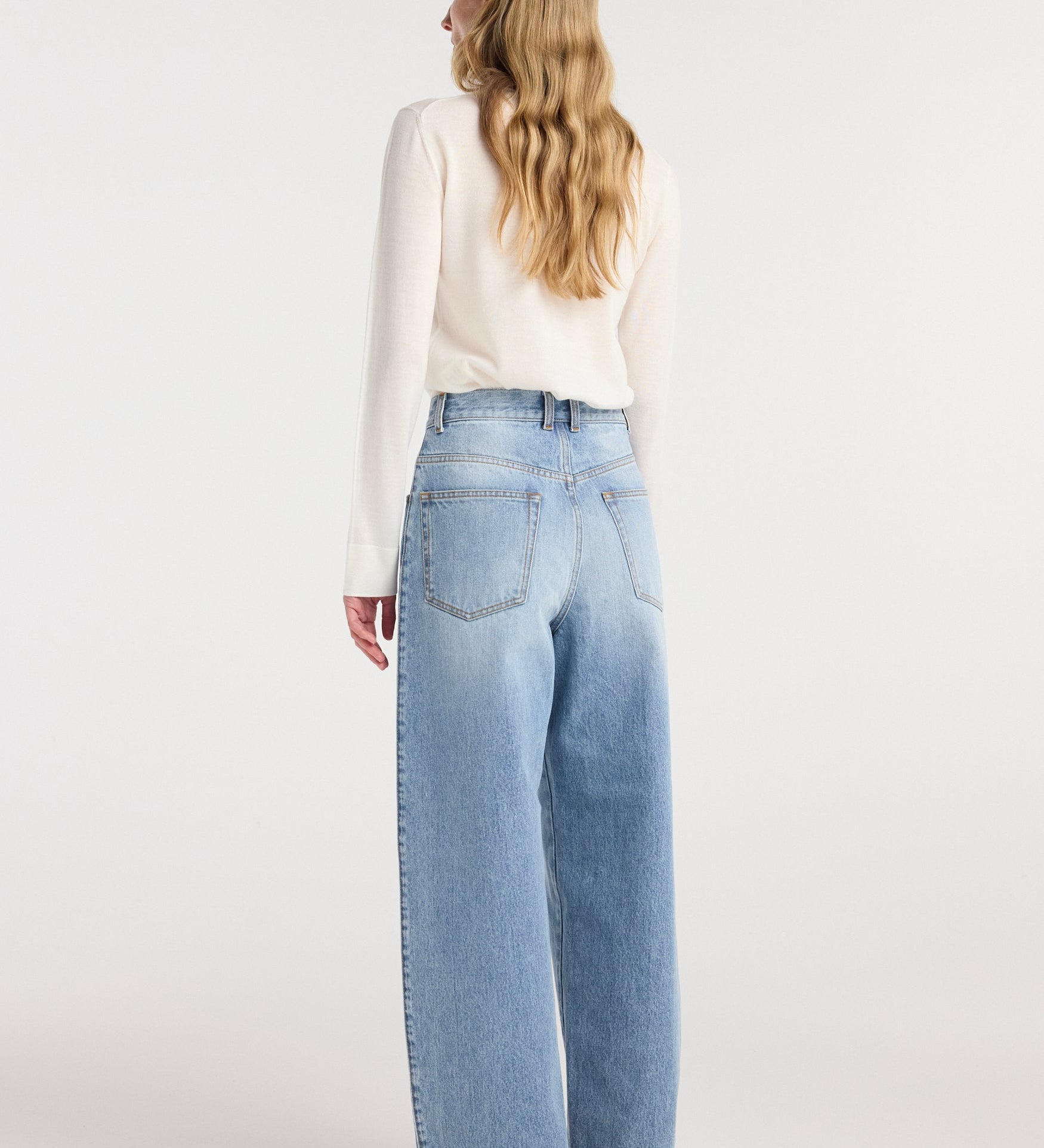 ROHE - Berber - Barrel leg denim | classic blue