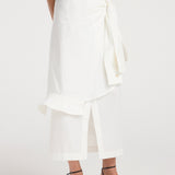 ROHE - Shirt - wrap detailed skirt | optic white