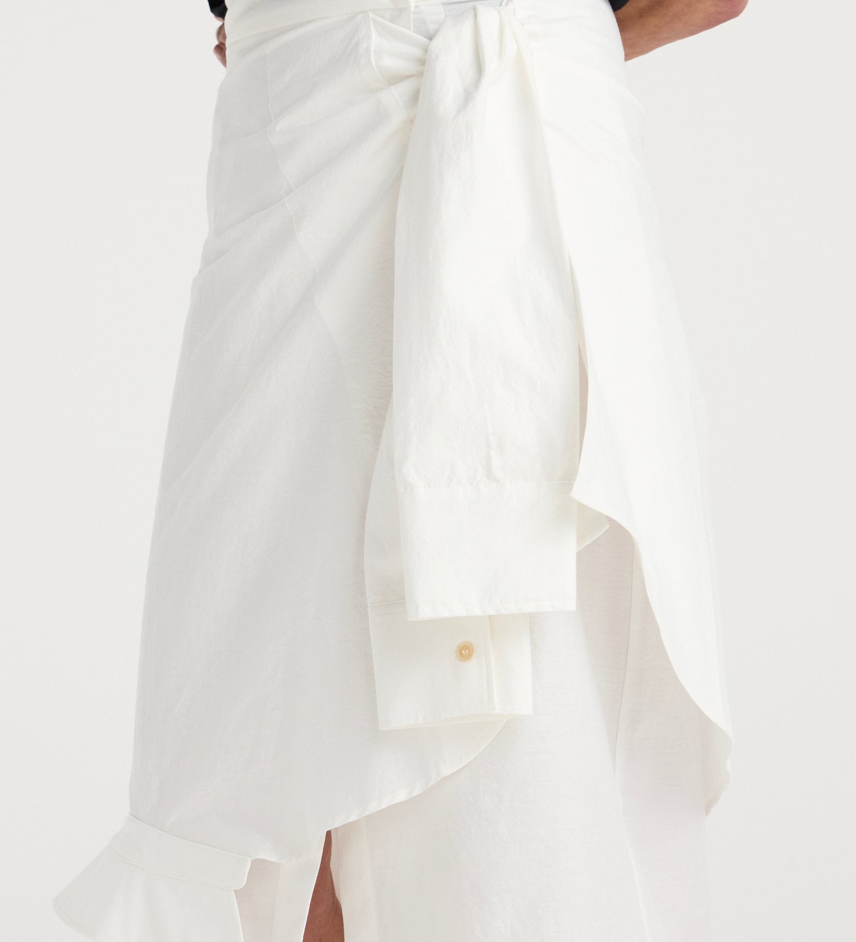 ROHE - Shirt - wrap detailed skirt | optic white