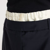 ROHE - Boxer detailed skirt | navy