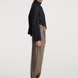 ROHE - Tailored cuff trousers | desert brown