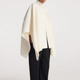 ROHE - Double - faced pankou poncho | off white