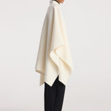 ROHE - Double - faced pankou poncho | off white