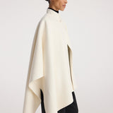ROHE - Double - faced pankou poncho | off white