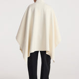 ROHE - Double - faced pankou poncho | off white