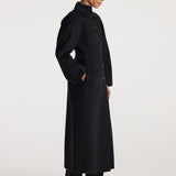 ROHE - Double - faced elongated sculptural coat | black