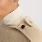 ROHE - Double - faced fringe coat | butter
