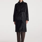 ROHE - Black ponyhair coat | black