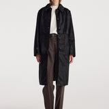 ROHE - Black ponyhair coat | black