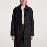 ROHE - Black ponyhair coat | black