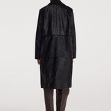 ROHE - Black ponyhair coat | black