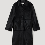 ROHE - Black ponyhair coat | black
