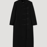 ROHE - Pankou closure wool coat | black