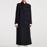 ROHE - Pankou closure wool coat | black