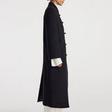 ROHE - Pankou closure wool coat | black